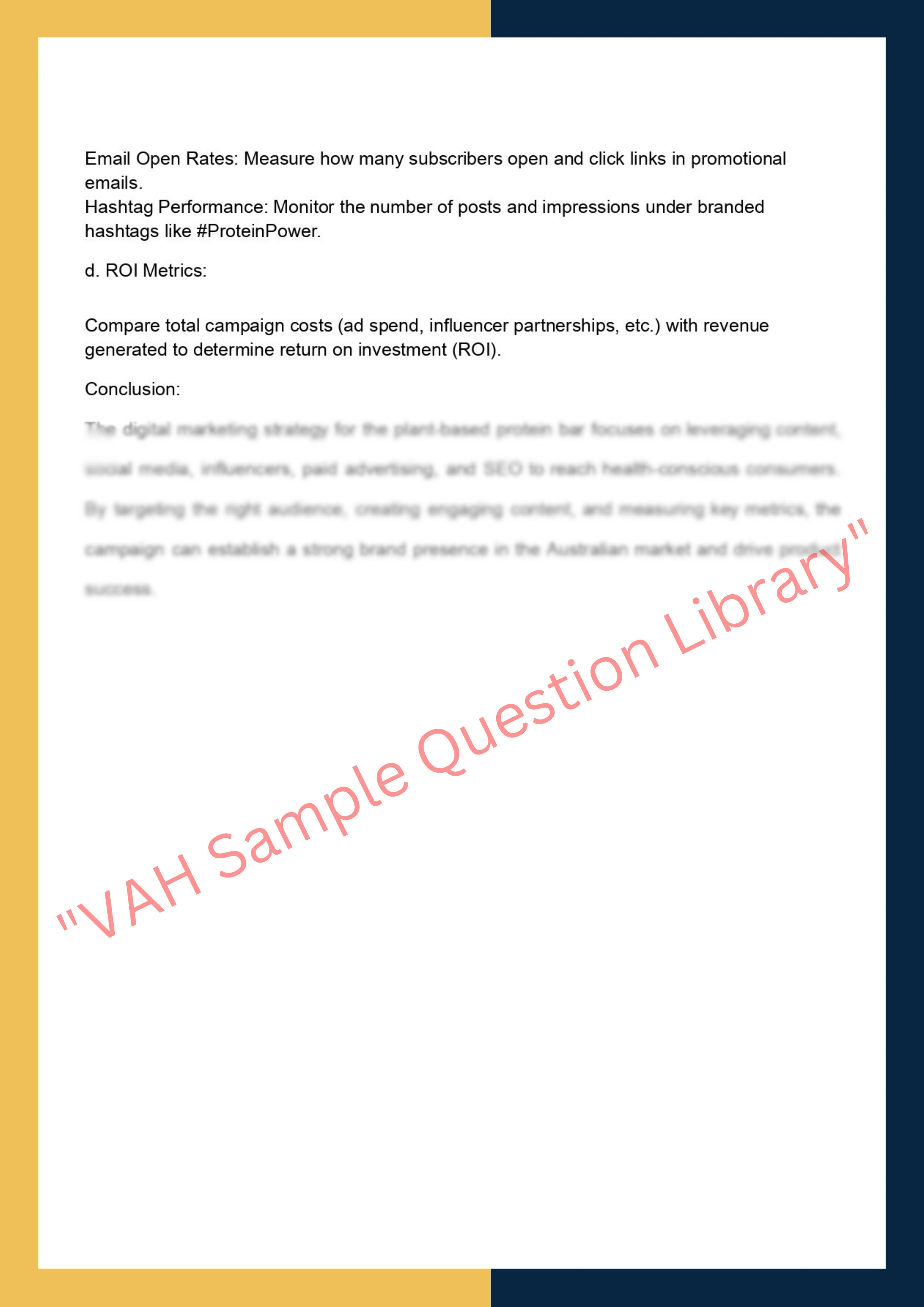 Assignment sample solution of MKTG502 - Digital Marketing and Analytics 4